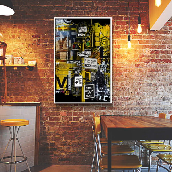 Quadro New York Street Black