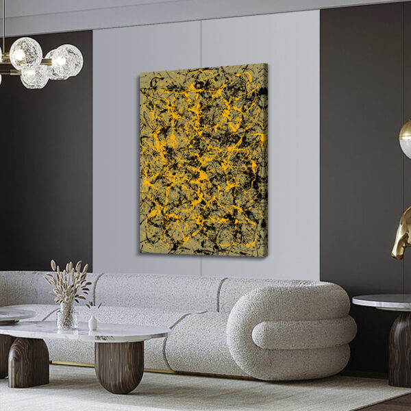 Quadro Yellow Splash Vertical