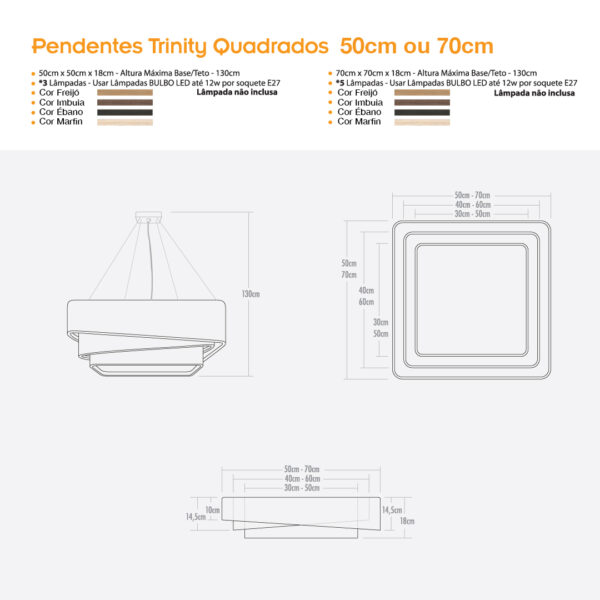 Pendente Trinity Quadrado - Image 2