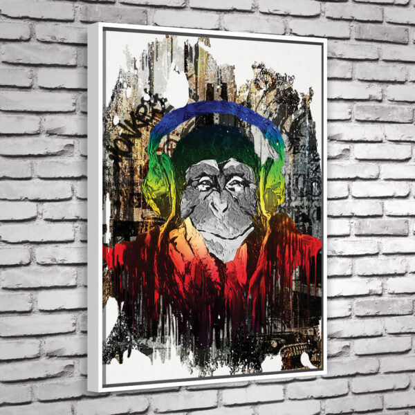 Quadro Monkey Sound White - Image 3