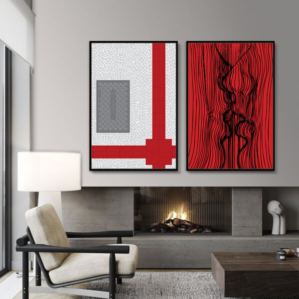 Quadro Red Walk Vertical