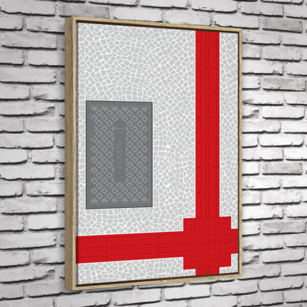 Quadro Red Walk Vertical - Image 4