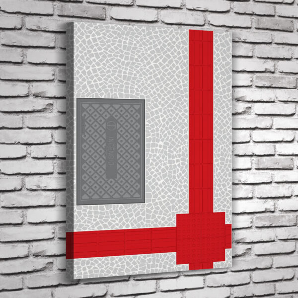 Quadro Red Walk Vertical - Image 7